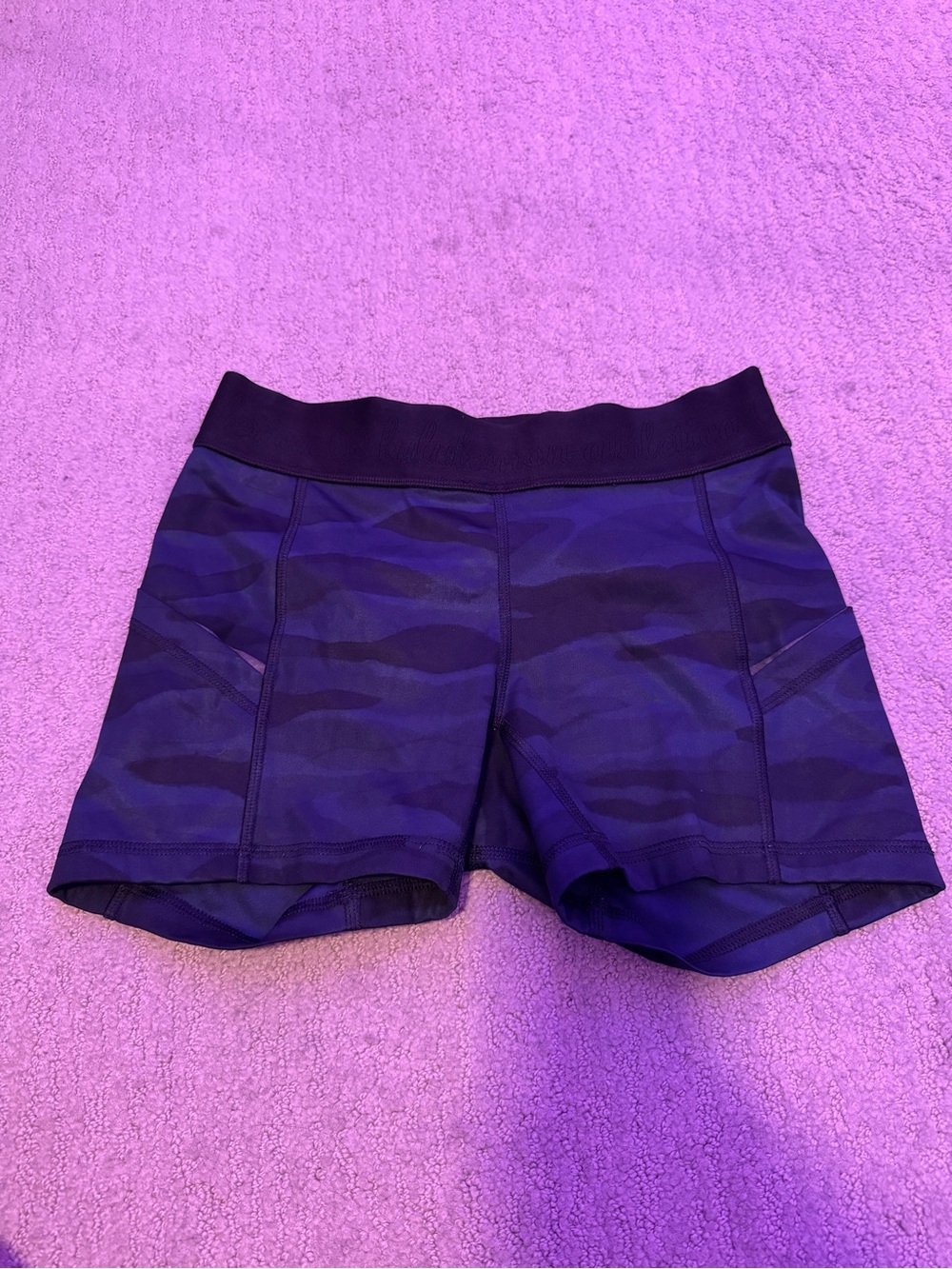 Lululemon Blue Camo Shorts